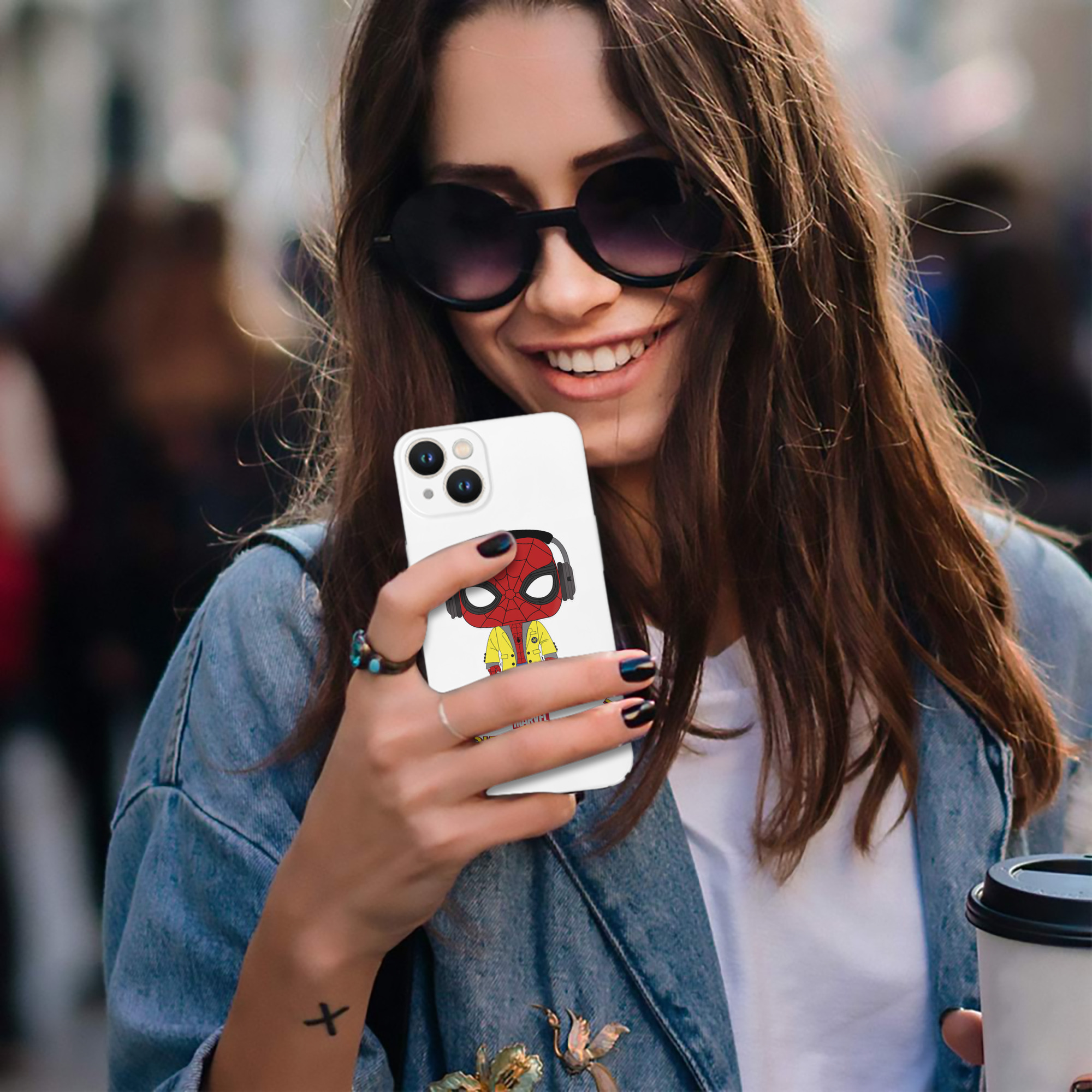 （画像用） Spider Man スパイダーマン 【iPhone 14シリーズ対応】ハードケース
